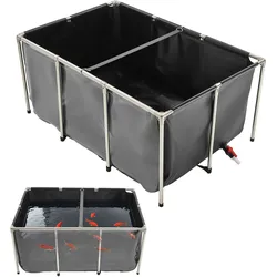 VEVOR Fischteich Segeltuch Koi-Aquarium 1023,3L mit transparentem Sichtfenster