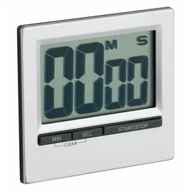KitchenCraft Digitale Timer mit großer Anzeige, Küchentimer mit ausklappbarem Ständer und Magnet, insgesamt 100 Minuten, legierter Stahl, 1 Stück