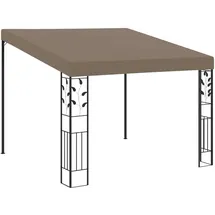 vidaXL Wand-Pavillon 3 x 3 m Taupe