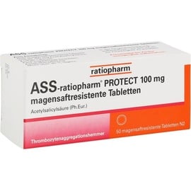 Ratiopharm ASS-ratiopharm PROTECT 100 mg magensaftresistent Tabletten