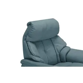 HIMOLLA Relaxsessel 4217 Leder 96 x 107 x 91 cm Blau mit Kopfteil