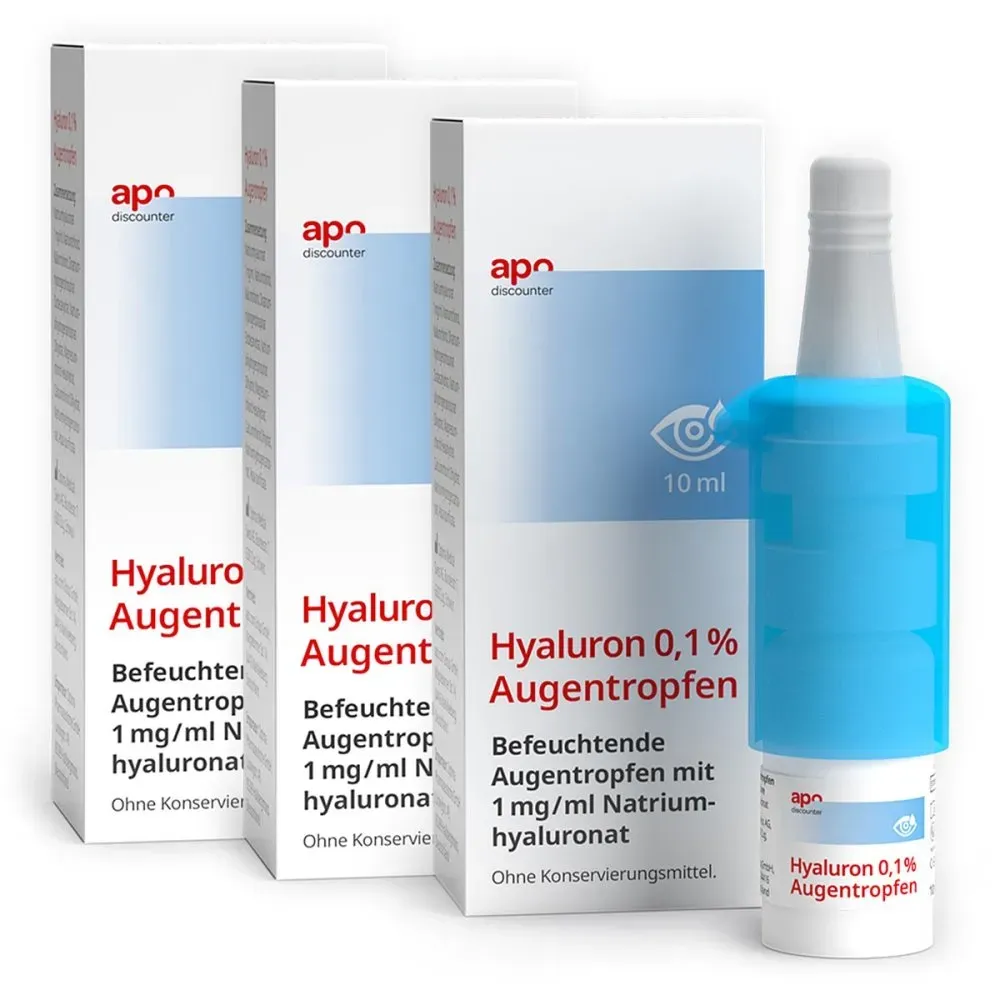 Hyaluron 0,1 % Augentropfen von apodiscounter