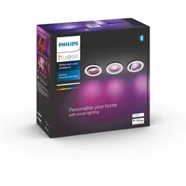 Philips Hue White & Col. Amb. Centura Einbauspot 3 flg. weiß