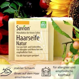 Savion Haarseife Natur für alle Haartypen 85 g
