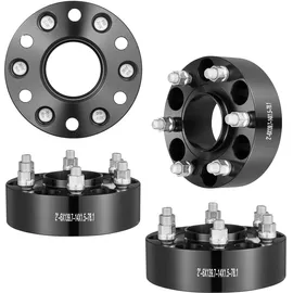 Vevor Spurverbreiterungen, 2 Zoll 6 x 5,5 Zoll Radadapter, 6 Radbolzen, geschmiedet, 78,1 mm Bohrung, nabenzentrische M14 x 1,5 Bolzen-Abstandshalter, passend für 84–18 Chevrolet, GMC und Cadillac