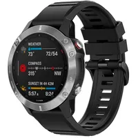 FIXED Silicone Strap for Garmin QuickFit 22 mm Black