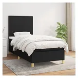 vidaXL Boxspringbett 100 x 200 cm Schwarz