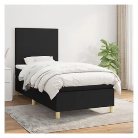 vidaXL Boxspringbett 100 x 200 cm Schwarz