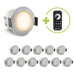 Einbaustrahler Mini Genova 3W 2700K IP65 - Farbe: acryl - Anzahl: 12x