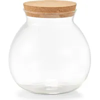 Zeller Glasgefäß mit Korkdeckel, 1700 ml