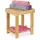 Relaxdays Fußbank Bambus 25 x 34 x 31 cm Braun