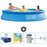 Intex Easy Set Schwimmbecken rund – 305x61 cm – Zubehör CB14 Blau No Size