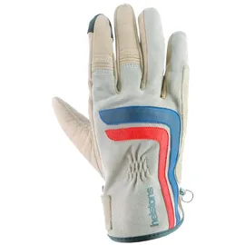Helstons Jeff Handschuhe - Beige / Blue / Red - XL