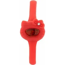 HELLO KITTY HK7123L-18 27 mm Gehäuse Rot Silikonarmband Rot