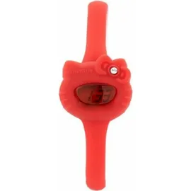 HELLO KITTY HK7123L-18 27 mm Gehäuse Rot Silikonarmband Rot