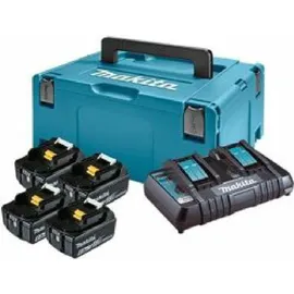 Makita Power Source Kit 18 V Li-Ion 4 x 6,0 Ah + DC18RD Ladegerät + Makpac 198091-4