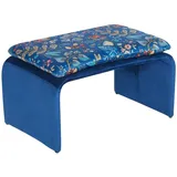 Hti-Living Polsterhocker 61 x 35 x 40 cm Blau