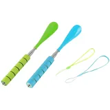 Nicear 2 STK Schuhlöffel Edelstahl Einziehbarer Schuhlöffel mit Einziehbarem Langem Griff 30-71mm Für Männer Frauen