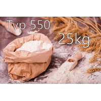 Weizenmehl Typ  550  - 25kg SACK | Für Brot, Brötchen, Pizza und ähnliches