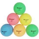 Donic Schildkröt Donic-Schildkröt 649015 - Colour Popps Poly 40+, 6 farbige Tischtennisbälle