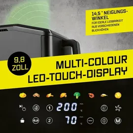 GOURMETmaxx Heißluft-Fritteuse 2400W schwarz