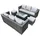 fimous Gartenmöbelset, Dunkelgrau Metall, 8-Sitzer, Loungemöbel, Gartenlounge-Sets