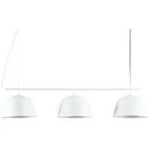 Kosilum Hängeleuchte, Metall, weiß - Oviedo