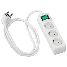 Hama Steckdosenleiste 3-fach 3 m Weiß 1 St.