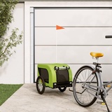 SECOLI Hunde Fahrradanhänger hundewagen hundebuggy Mit Reflektor Hundeanhänger für Fahrrad hundebuggy bis 45kg-Grün-124 x 65 x 66 cm