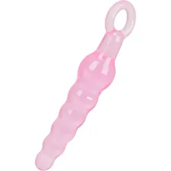 Analdildo mit Kugelstruktur, 18 cm, pink