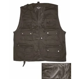 Mil-Tec Jagd-Weste Herren Schwarz 4XL