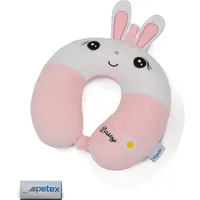 PETEX Hase Nackenkissen 32 x 30 cm Rosa