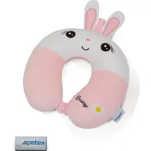 PETEX Hase Nackenkissen 32 x 30 cm Rosa