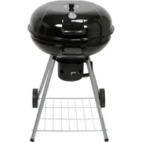 LUND Holzkohlegrill 54 cm, Kugelgrill mit Deckel, Campinggrill,