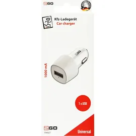 2Go KFZ-Ladegerät 12V/24V Universal schwarz/weiß