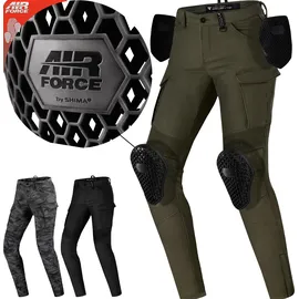 SHIMA GIRO 2.0 Damen Motorrad Textilhose, grün-braun, Größe 24