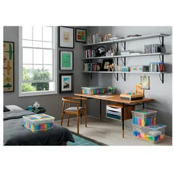 PROREGAL Mega Deal 2x Mehrzweck Aufbewahrungsbehälter HIPPO mit Deckel, HxBxT 39x55x31cm, 50 Liter, Mehrfarbig, Behälter, Box, Aufbewahrungsbehälter