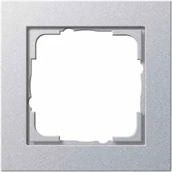 Gira E2 Rahmen, 1f, aluminium, lackiert, Kunststoff, Unterputzmontage, Thermoplast, 021125