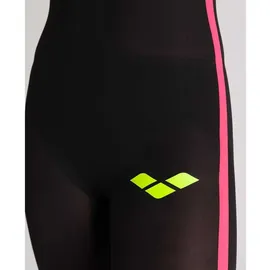 Arena Badeanzug Damen Schwarz/Fluo Gelb 32