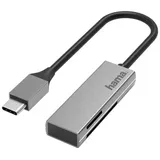 Hama Externer Speicherkartenleser USB-C® Silber