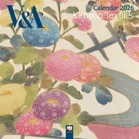 Flame Tree Publishing V&A: Kimono Textiles Wall Calendar 2026
