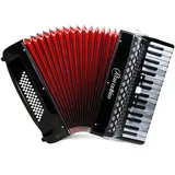 Rowadtim Akkordeon, 34 Tasten 60 Bass, Professionelles Erwachsenen-Akkordeon, Schwarz