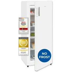 Exquisit Gefrierschrank NoFrost, Tiefkühlschrank groß, 155 Liter, Schnellgefrieren, Alarm-Funktion, GS5231-NF-H-010E weiss