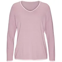 VIVANCE V-Ausschnitt-Pullover mauve-rosé 36/38