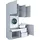 laundreezy Mehrzweckschrank-Set 168 x 238 x 68 cm Weiß