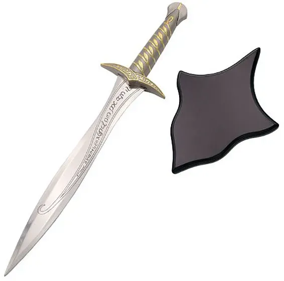 Hobbit Dolch Delux mit Wandschild