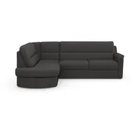 sit&more Ecksofa »Panini L-Form«, wahlweise mit Bettfunktion und Bettkasten, grau