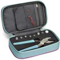 Prym 612409 VARIO Case Prym Love Aufbewahrungstasche für VARIO Zange, Organizer für Nähzubehör, Werkzeugtasche für Druckknopf- und Ösenwerkzeug, mint