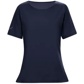 TRIGEMA Damen, T-Shirt DELUXE mit Kristallsteinen", (1-tlg) blau (navy), 046) - M