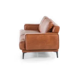 W.Schillig Couch Lederbezug 2-Sitzer Braun